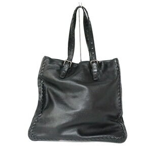 Bottega Veneta Intrecciato Black Leather Tote Bag